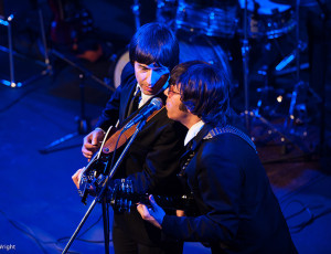 John & George singing backing harmonies